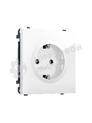 MS106010 Комплект механизма электрической розетки SIGMA Белый глянец 50Hz 2P+E с/з 16A-250V QUANT PRO (SP1060, PR141)