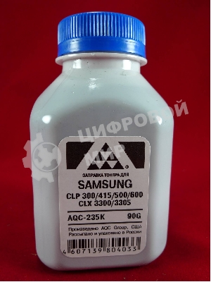 Тонер Samsung CLP 300/315/320/325/360/415/500/510/600/610/660/CLX3300/3305 черный, (фл.90г.) AQC фас. Россия