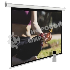 Экран Cactus 197x200см MotoExpert CS-PSME-200x200-WT 1:1 настенно-потолочный рулонный белый (моторизованный привод)