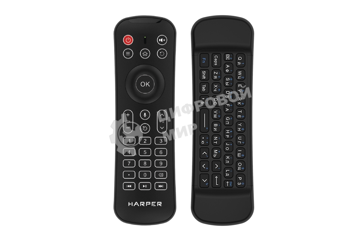Беспроводная аеромышь клавиатура пульт Harper KBWL-050 для СМАРТ ТВ
