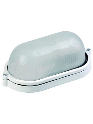 Светильник НПП 1401 60Вт E27 IP54 бел. овал IEK LNPP0-1401-1-060-K01