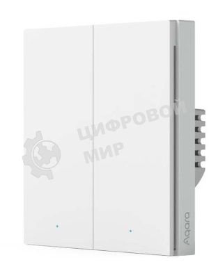 Выключатель умный Aqara Smart wall switch H1 (with neutral, double rocker) WS-EUK04