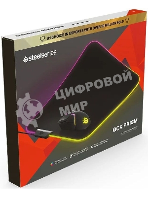 Коврик для мыши Steelseries QcK Prism Cloth Средний черный 320x270x4мм (63825)