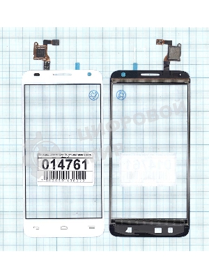 Сенсорное стекло (тачскрин) для Alcatel Idol 2 mini S 6036Y белое