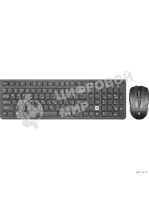 Комплект клавиатура+мышь Defender Columbia C-775 беспроводной, USB, 1600 DPI, чёрный