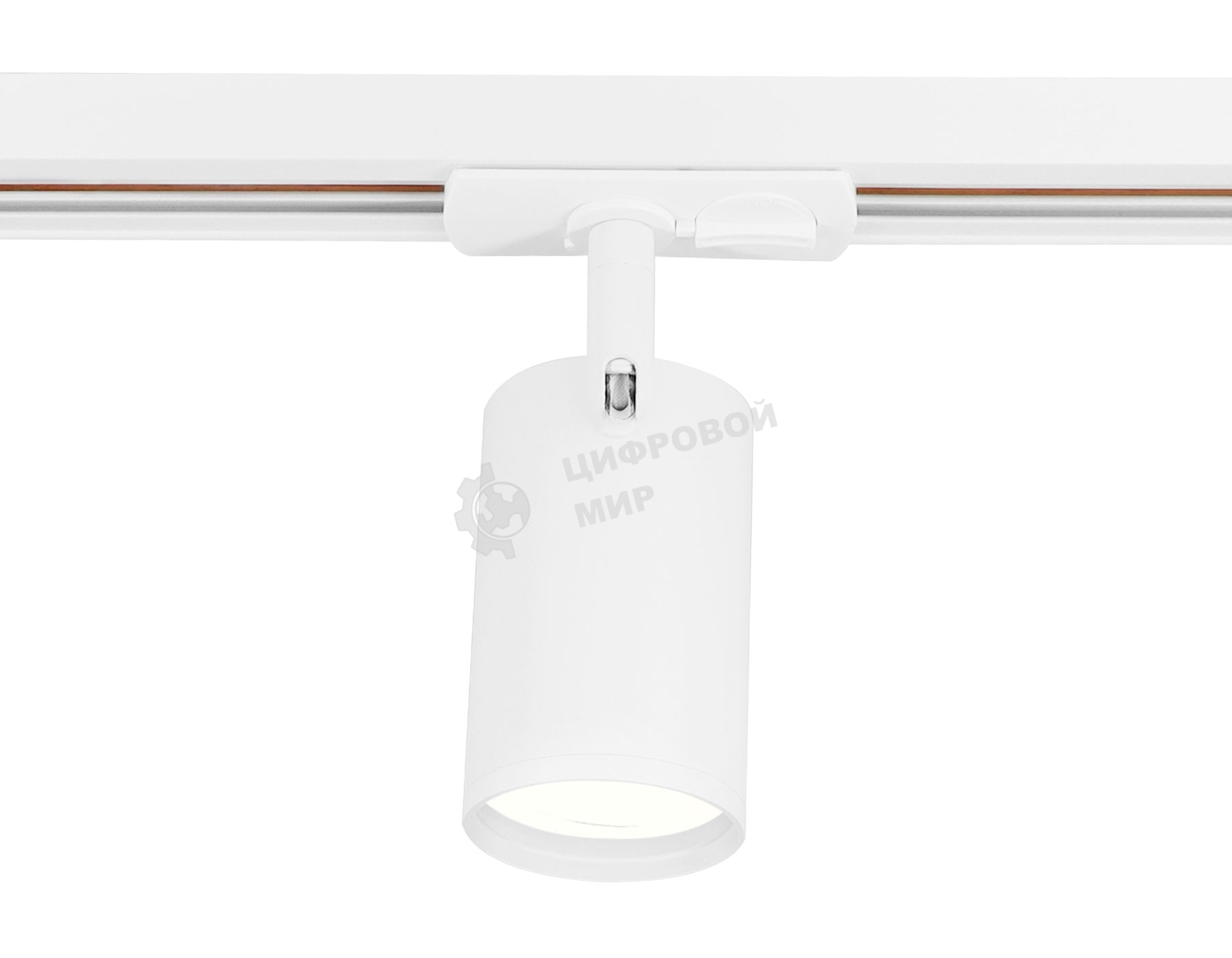 Трековый однофазный светильник со сменной лампой Ambrella light GL5128 WH белый GU10 max 12W
