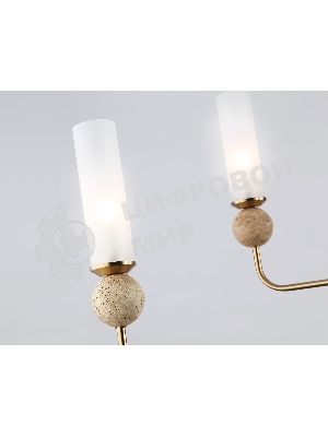 Люстра Ambrella light LH53251/6 BS/FR латунь/белый матовый E14*6 max 40W D1050*1445