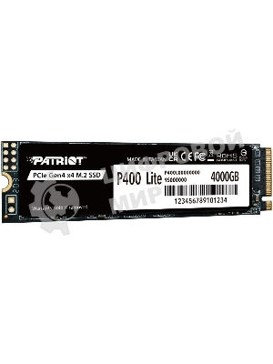 Накопитель SSD Patriot PCIe 4.0 x4 4Tb P400LP4KGM28H P400 Lite M.2 2280