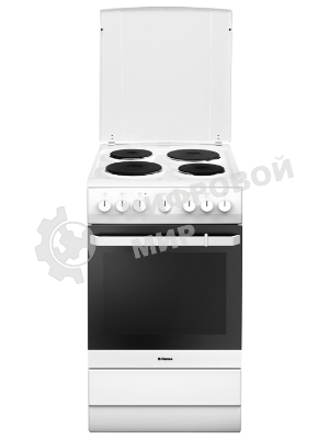 Плита электрическая Hansa FCEW54120 белый, конфорок 4 шт, духовка 62 л, 50 см x 85 см x 60 см