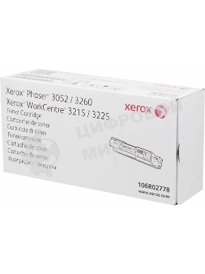 Картридж лазерный Xerox 106R02778 черный для Xerox Ph 3052/3260/WC 3215/3225 3000 стр.(Channels)