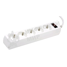 Сетевой фильтр Defender ES, 5.0 м, 5 розеток белый