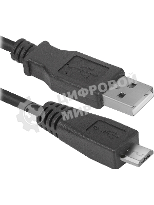 Кабель Defender USB08-06 USB 2.0 кабель для соед. USB 2.0 AM-MicroBM,1.8м, PolyBag