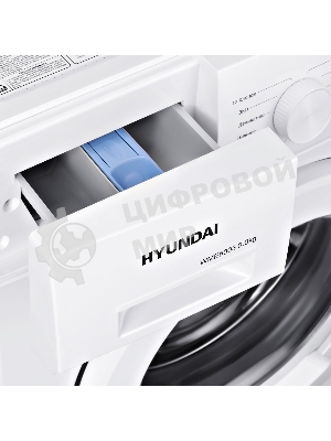 Стиральная машина Hyundai WME6003 белый, загр. фронтальная макс.: 6 кг 1000 об/мин класс: А++