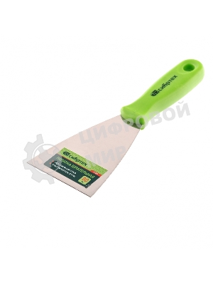 Шпательная лопатка из нержавеющей стали Сибртех, 80 мм, пластмассовая рукоятка