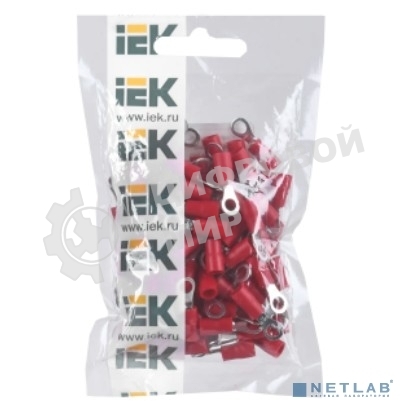 Наконечник НКИ 1.25-4 (кольцо 0.5-1.5) (уп. 100 шт) ИЭК UNL20-D15-4-4