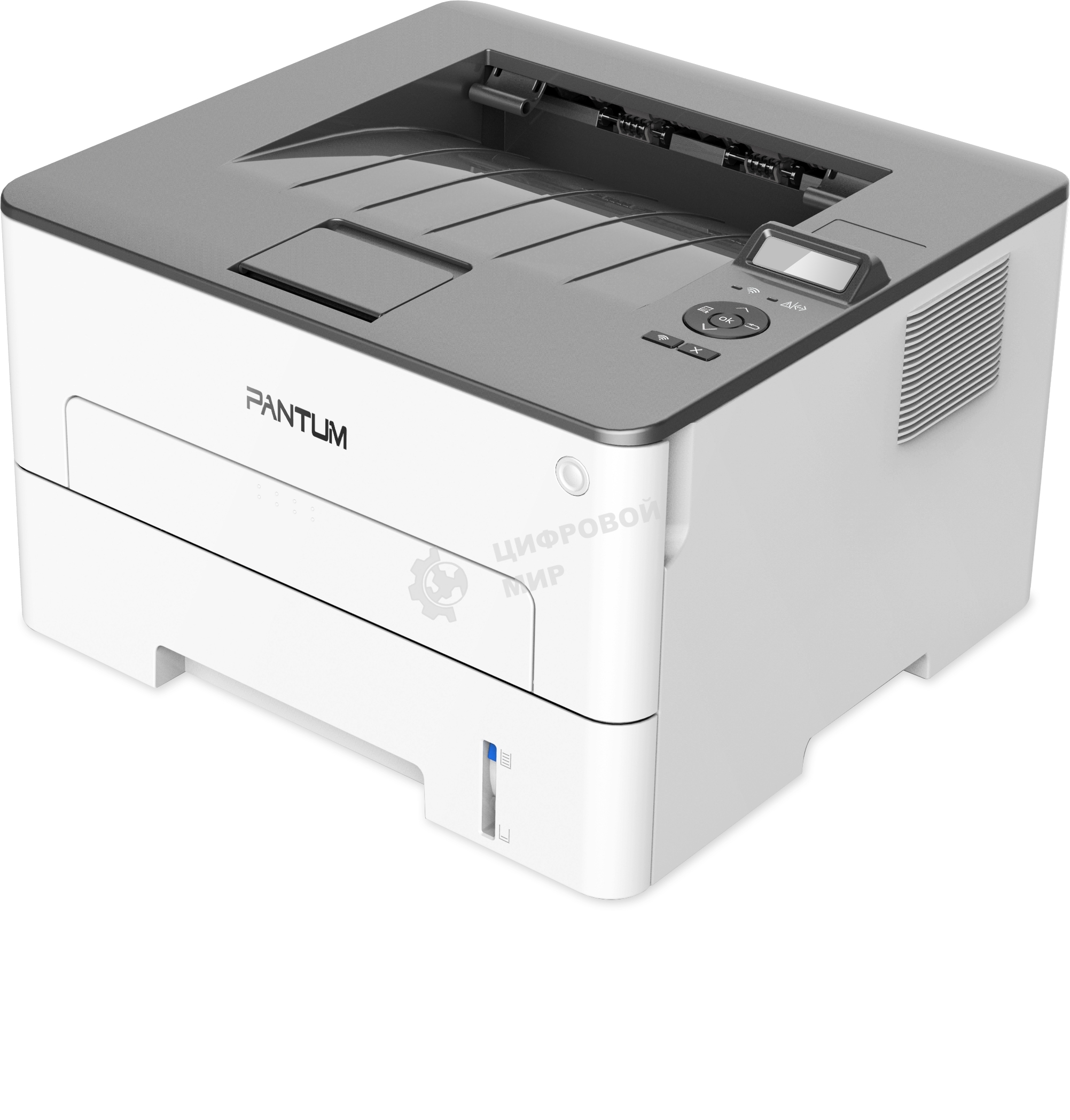 Принтер лазерный Pantum P3010DW, A4, ч/б, печ. до 30 стр/мин., 1200 x 1200 dpi, USB, RJ-45, Wi-Fi, NFC