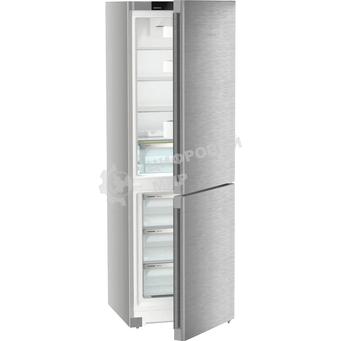 Холодильник Liebherr CNsdc 5203-22 001 серебристый двухкамерный 225/94 л морозилка снизу, No Frost