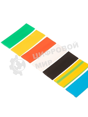 Набор термоусаживаемых трубок Rexant №20 ТУТ нг 20/10 мм, 7 цветов (упак. 21 шт. по 10 см)