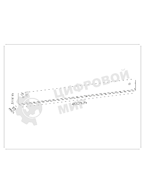 Трековый светильник GL2340 BK черный IP20 20W 3CCT 3000-6400K 48V 400*10*37