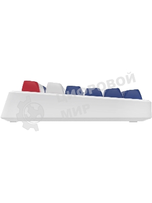 Клавиатура Oklick 725G проводная, USB Type-A, белый/красный