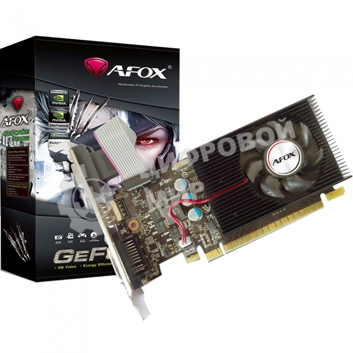 Видеокарта AFOX Geforce GT730 4Gb DDR3 128Bit DVI HDMI VGA LP Single Fan