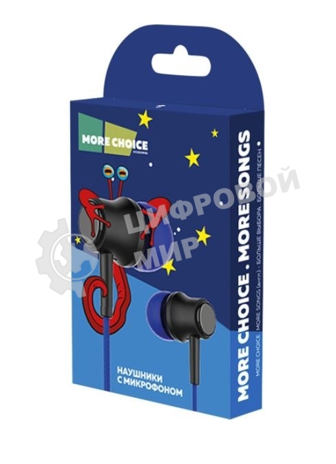 Проводные наушники More Choice G36 черный, вкладыши