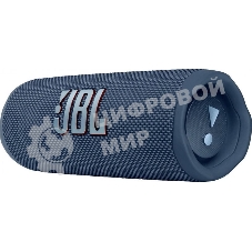Портативная акустика JBL Flip 6 синий, Bluetooth 5.1, время воспроизведения 12 ч, емкость аккумулятора 4800 mAh, время заряда 2,5 ч, синий