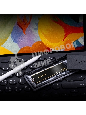 Накопитель SSD ADATA LEGEND 900, 512Gb, PCIe 4.0 x4, M.2 2280, NVMe, R/W 6200/2300, с радиатором