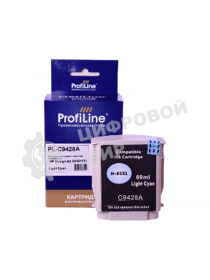 Картридж струйный ProfiLine PL-C9428A (№85) для принтеров HP DesignJet 30/90/130 с чернилами Light Cyan