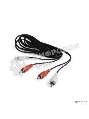 Кабель аудио Cablexpert CCA-2R2R-7.5M, 2xRCA - 2xRCA, 7,5м