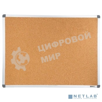 Демонстрационная доска Cactus CS-CBD-90X120 пробковая 90x120см, алюминиевая рама