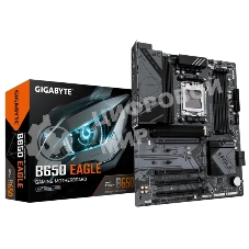 Материнская плата GIGABYTE B650 EAGLE, AM5, AMD B650, 4xDDR5, 4xSATA, 3xM.2, 1xPCI-E 4.0 x16, 1xHDMI, 1xDP, 2xUSB-C 3.2 Gen 1, 2xUSB-A 3.2 Gen 2, 6xUSB-A 2.0, 1x 1Gb LAN, 3x3.5 мм, 7.1, ATX