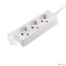 Удлинитель PROconnect 3 гнезда, 3 м, 3х0.75 мм², с/з, белый