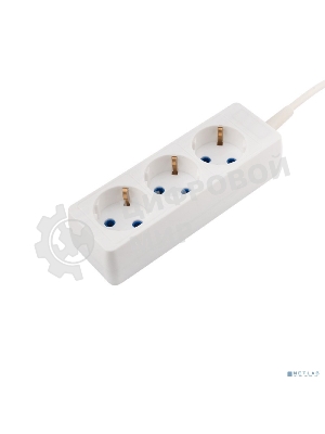 Удлинитель PROconnect 3 гнезда, 3 м, 3х0.75 мм², с/з, белый