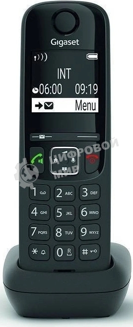 Дополнительная трубка Dect Gigaset AS690HX черный для AS690