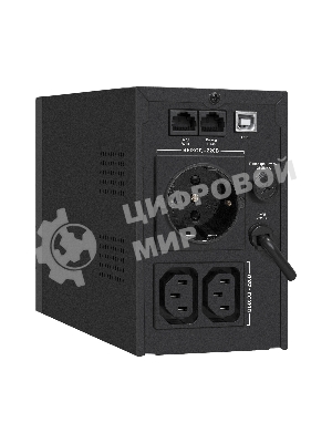 Источник бесперебойного питания ExeGate SpecialPro UNB-1000.LED.AVR.1SH.2C13.RJ.USB 1000VA/550W, LED, AVR,1*Schuko+2*C13, RJ45/11,USB, металлический корпус, черный