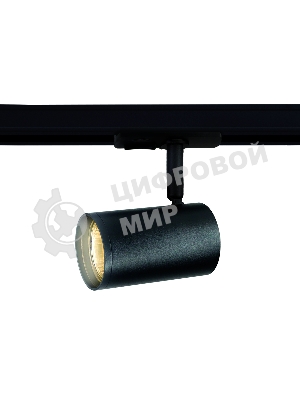 Трековый однофазный светильник со сменной лампой Ambrella light GL5129  BK черный GU10 max 12W