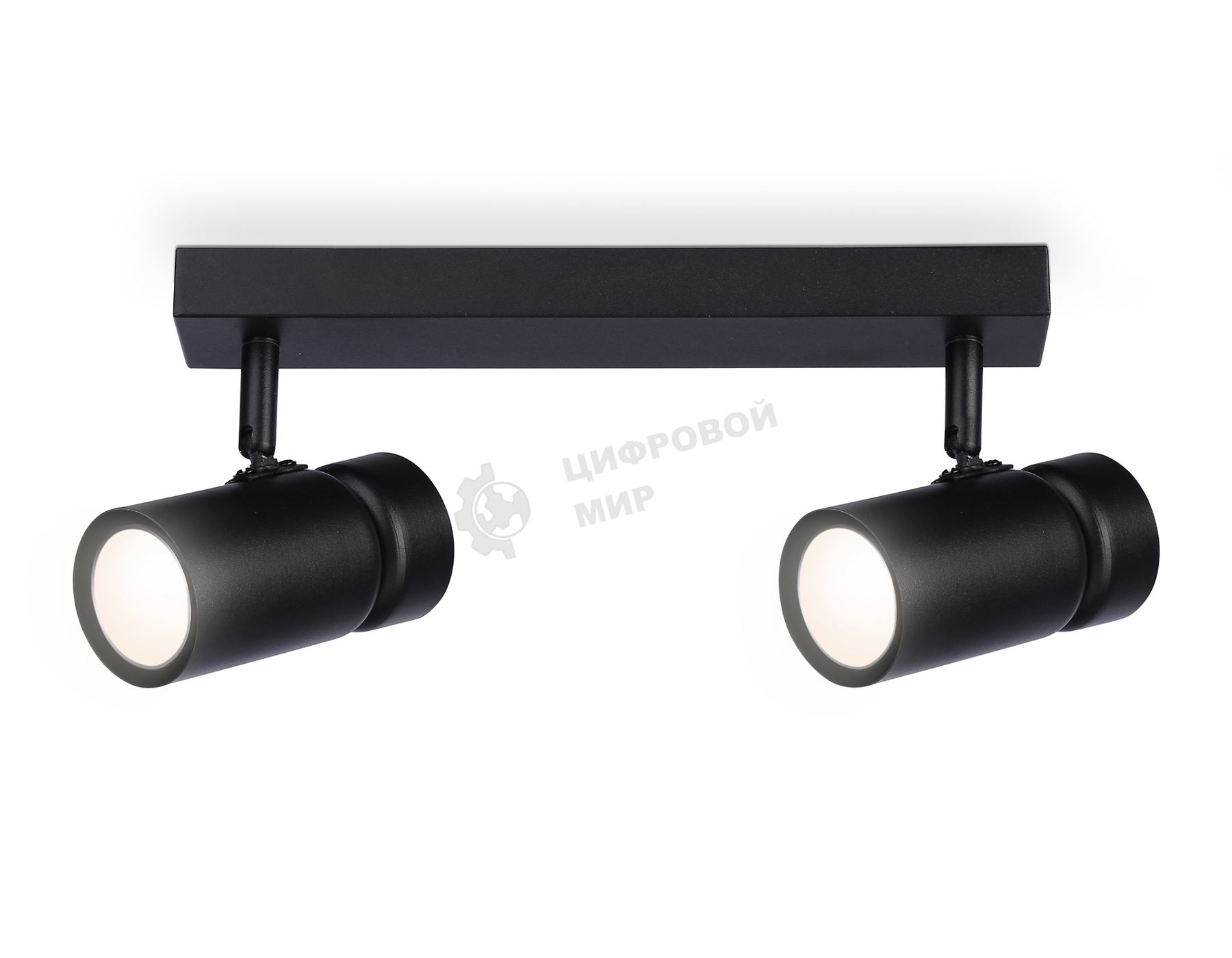 Накладной поворотный спот Ambrella light TA13178/2 BK черный GU10/2 max 12W 295*60*130