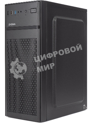 Компьютерный корпус Digma DCC-MD301 черный без БП ATX 1x80мм 4x120мм 1xUSB 2.0 1xUSB 3.0 audio