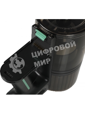 Пылесос вертикальный Kitfort КТ-5168-2 зеленый/черный, питание от аккумулятора, 75 Вт, уборка сухая, пылесборник 0.5 л, работа от АКБ max 32 мин.