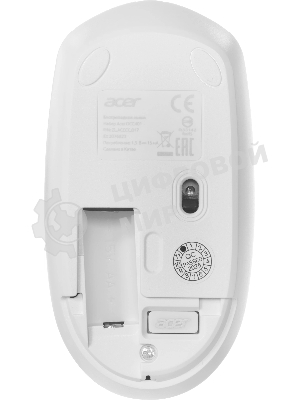 Комплект клавиатура+мышь Acer OCC401 беспроводной, USB, 1600 DPI, белый
