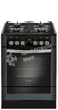 Плита комбинированная Gefest 6502-03 0044 черный, конфорок 4 газовых, духовка 55 л, 60 см x 85 см x 60 см