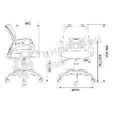 Кресло компьютерное Бюрократ CH-W695NLT TW-38-3 TW-96-1 оранжевый, сетка/ткань, крестовина пластик, пластик белый
