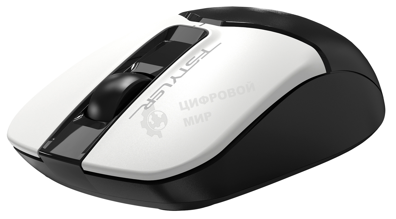 Мышь беспроводная A4Tech Fstyler FB12 белый/черный, 1200 dpi, радиоканал, Bluetooth, USB, кнопки - 3