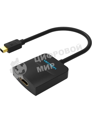 Адаптер-переходник Vention mini DisplayPort 20M > HDMI F черный (HBCBB)