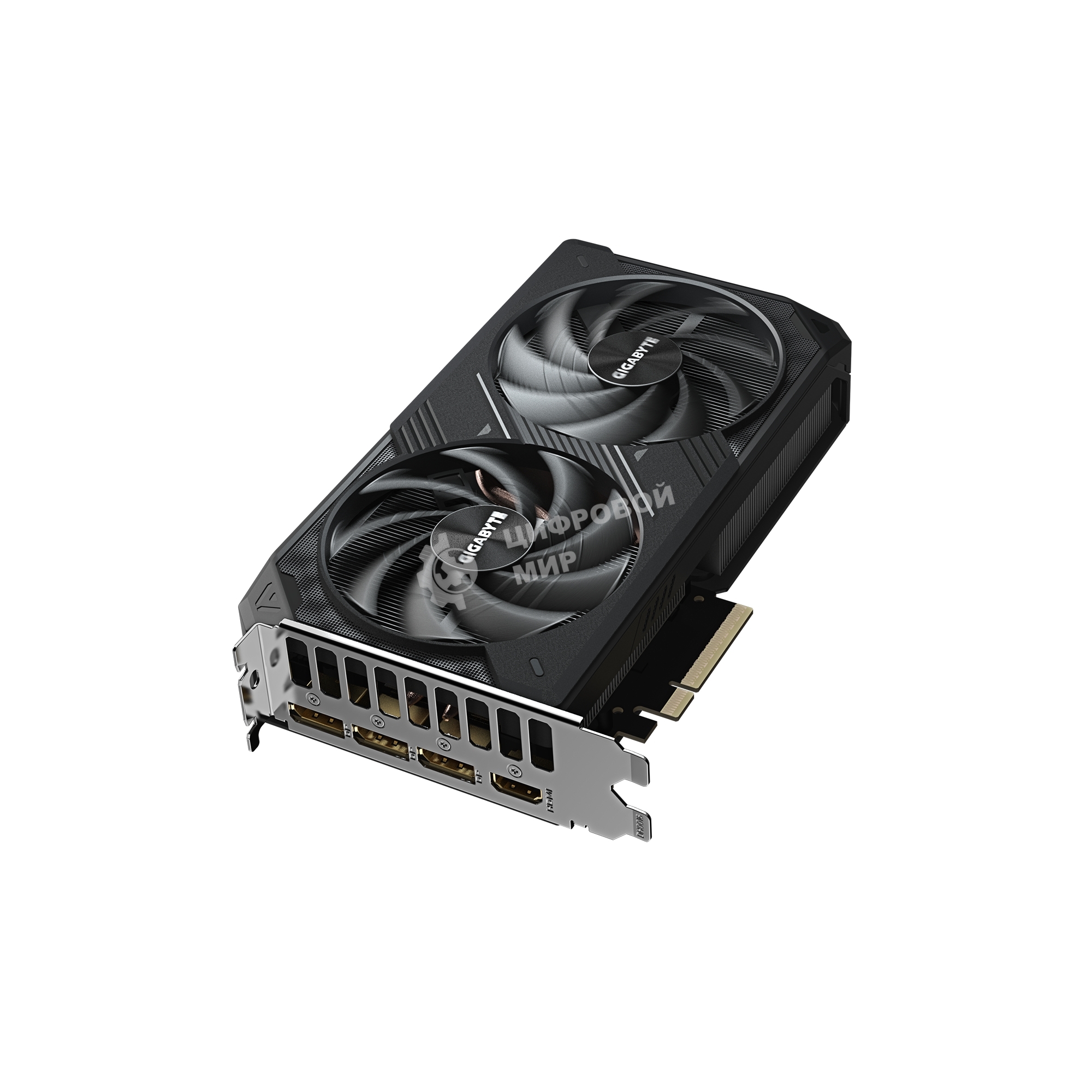 Видеокарта Gigabyte GeForce RTX 5060 Ti Windforce, NVIDIA RTX 5060 Ti, 8 ГБ GDDR7, 128 бит, PCI-e 5.0, 1xHDMI, 3xDP, 2572 МГц