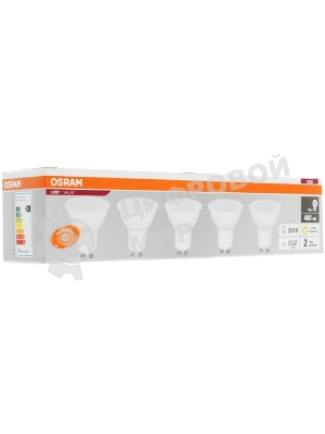 Лампа светодиодная LED Value LVPAR1650 6SW/830 230В GU10 10х1 RU OSRAM 4058075581449