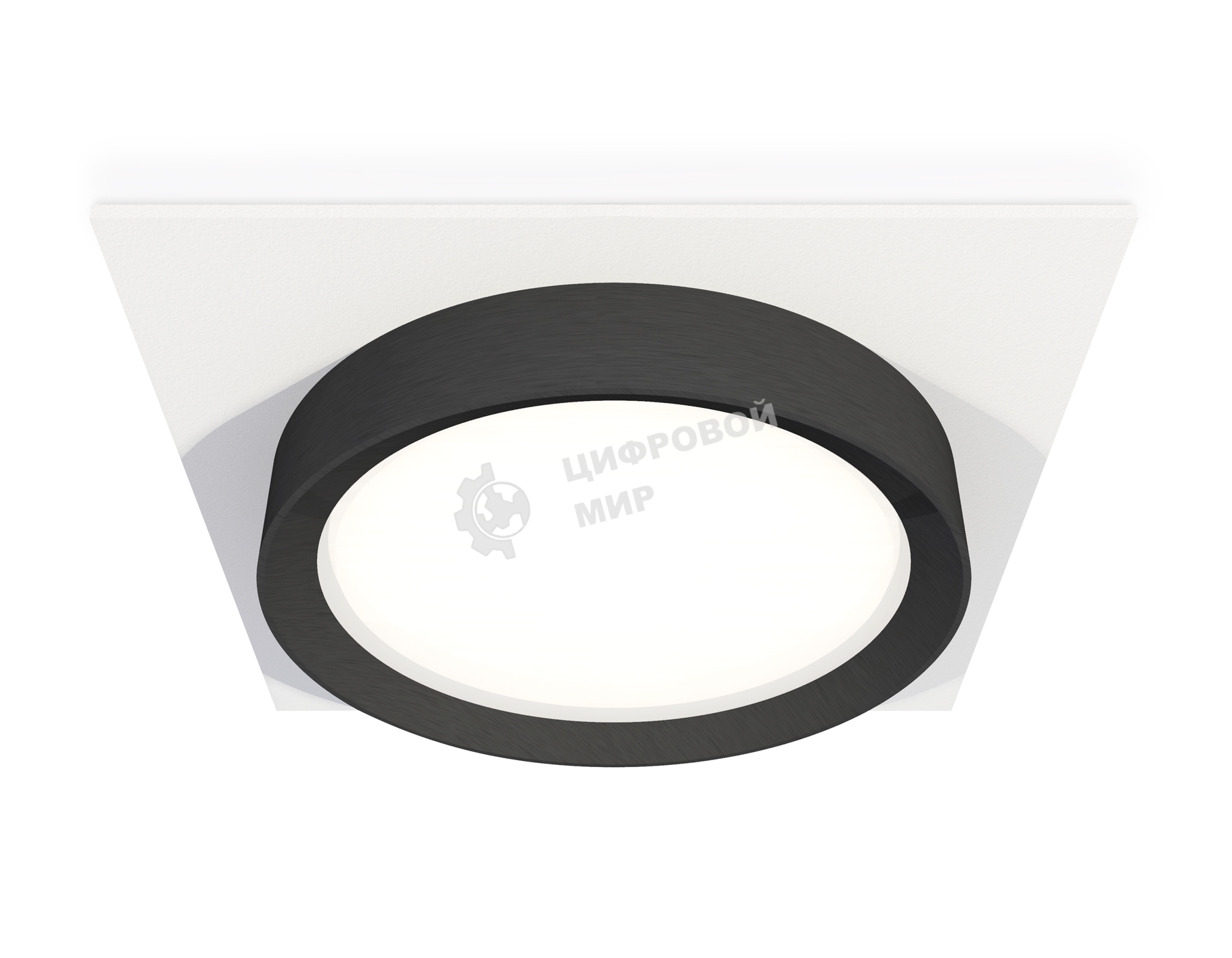 Комплект встраиваемого светильника Ambrella light XC8061002 SWH/PBK белый песок/черный полированный GX53 (C8061, N8113)