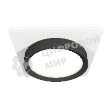 Комплект встраиваемого светильника Ambrella light XC8061002 SWH/PBK белый песок/черный полированный GX53 (C8061, N8113)