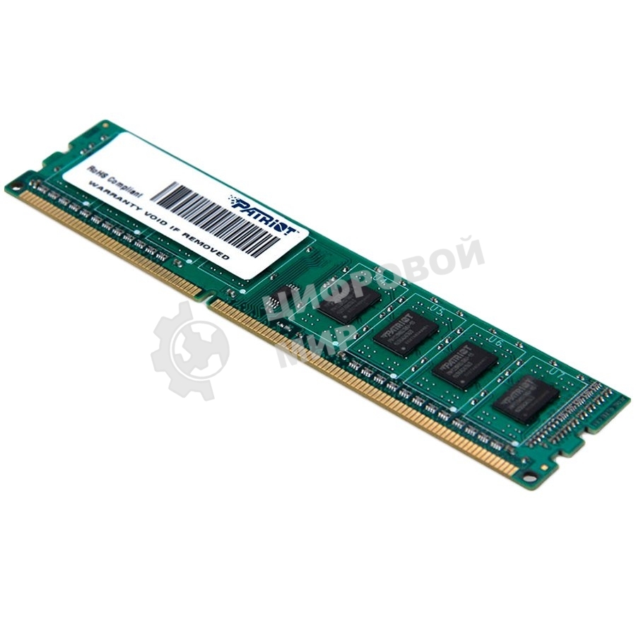 Оперативная память Patriot Signature, DDR3L, 4GB (1x4 GB), 1600 MHz, CL11, DIMM
